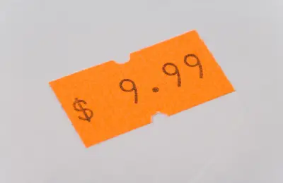 photo of price tag