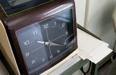 old school punch clock