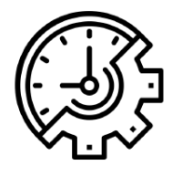 clock and cog icon